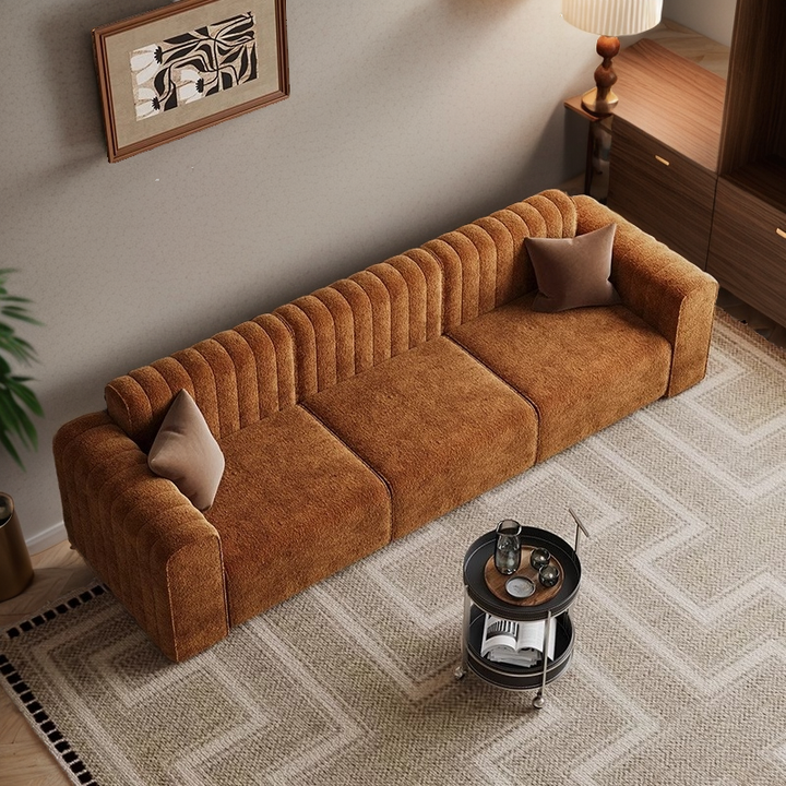 Modern Minimalist Compressible Sectional Couch Set