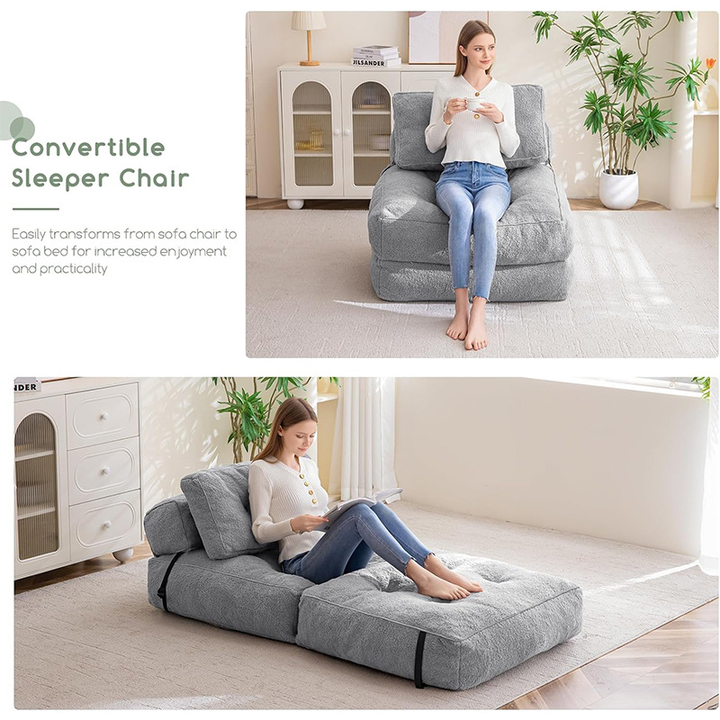 Armless Leisure Relax Reclining Chaise Lounge