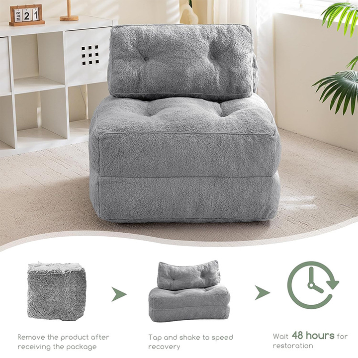 Armless Leisure Relax Reclining Chaise Lounge