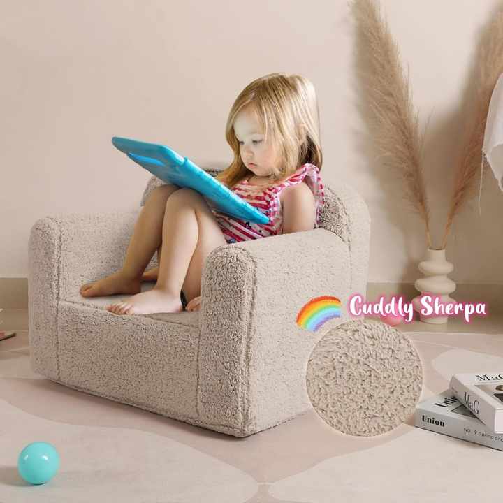Kids Soft Sherpa Chair Sofa