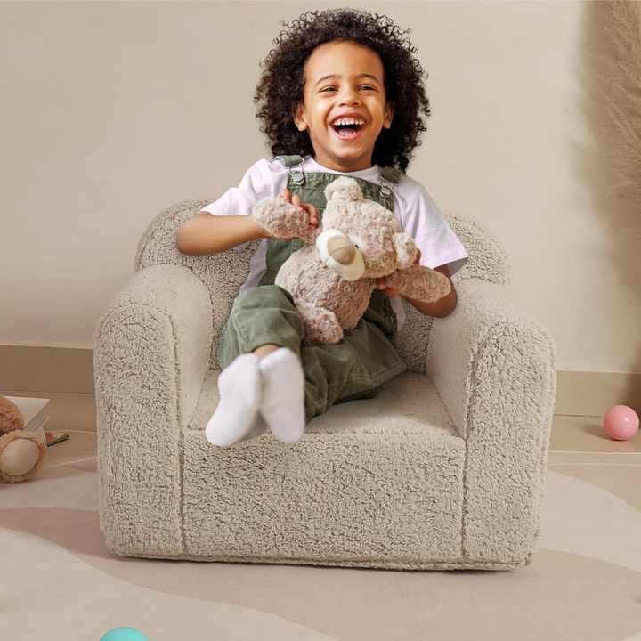 Kids Soft Sherpa Chair Sofa