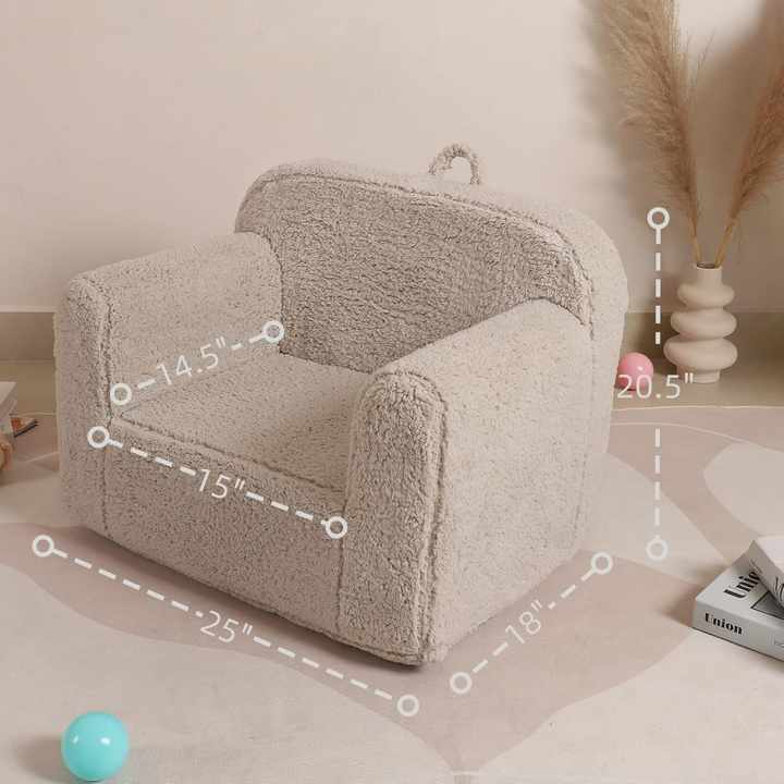 Kids Soft Sherpa Chair Sofa