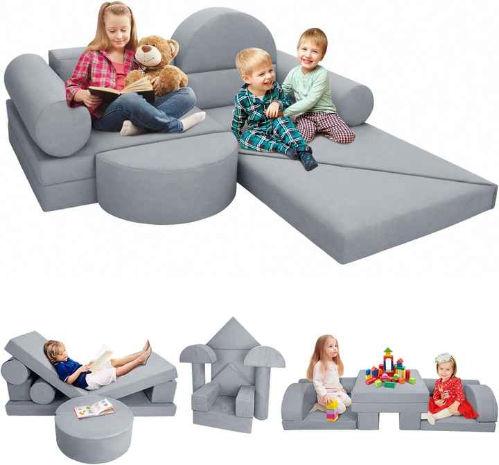 Kids Toddler Modular Couch & DIY Play Blocks