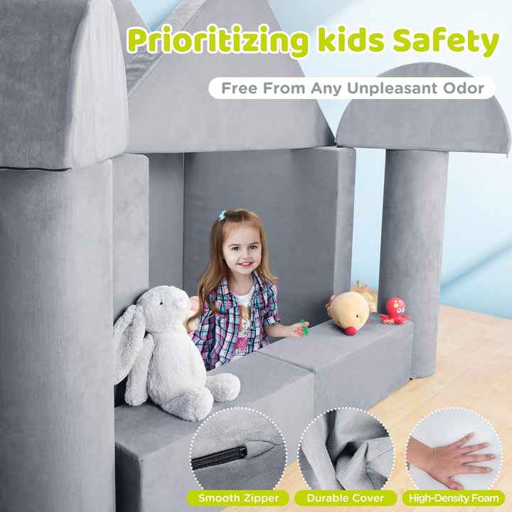 Kids Toddler Modular Couch & DIY Play Blocks