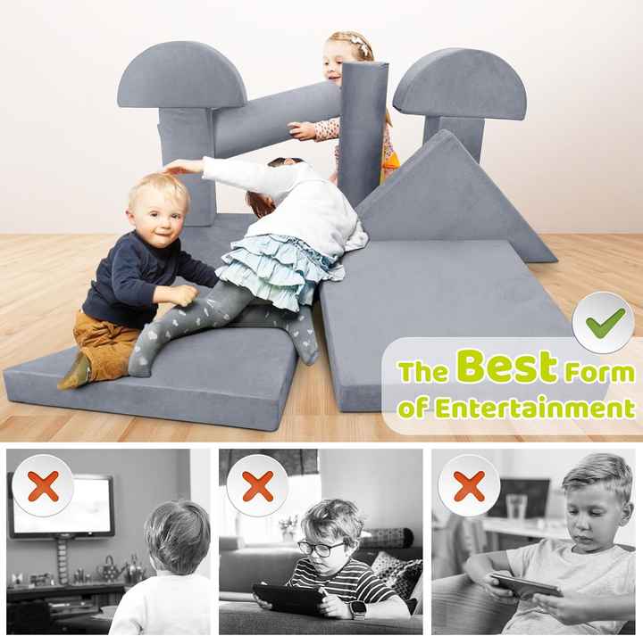 Kids Toddler Modular Couch & DIY Play Blocks