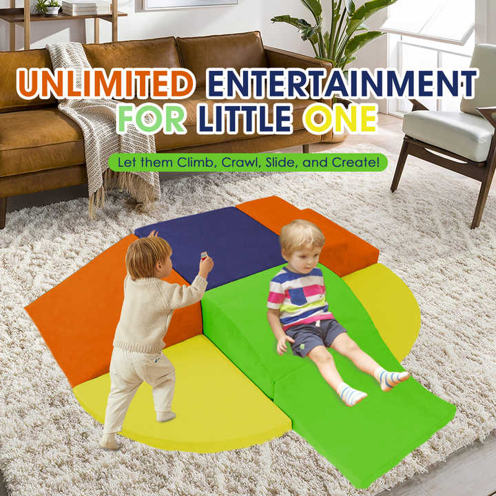 6 Pieces Soft Foam Climbing Blocks Toys for Toddlers