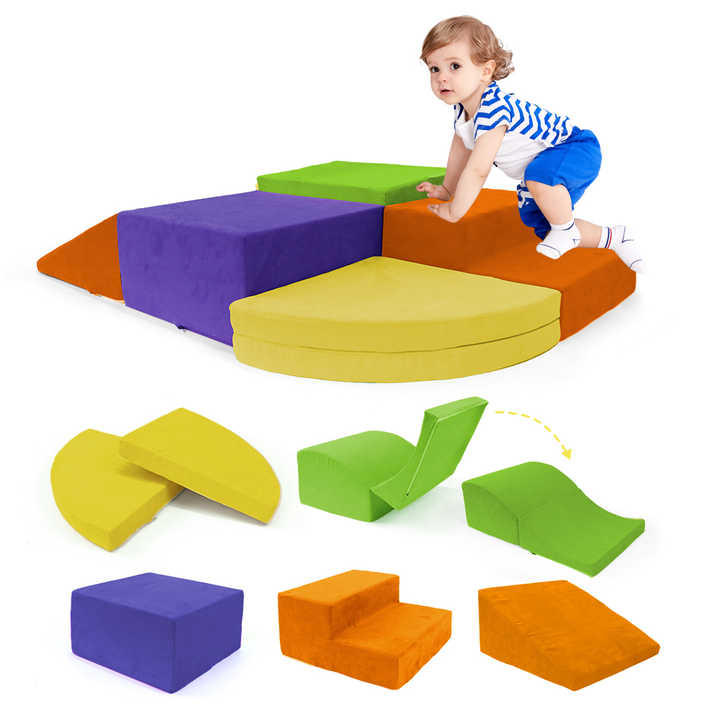 6 Pieces Soft Foam Climbing Blocks Toys for Toddlers