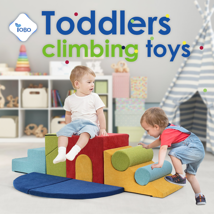 9-Piece Colorful Foam Climbing Blocks for Kids Toddler Crawing
