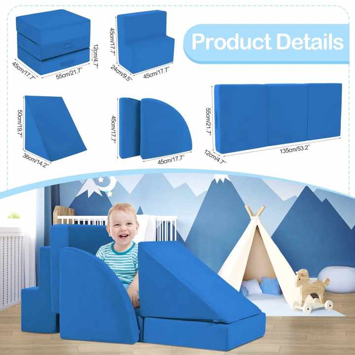5pcs Toddler Play Ground Soft Safe Cube