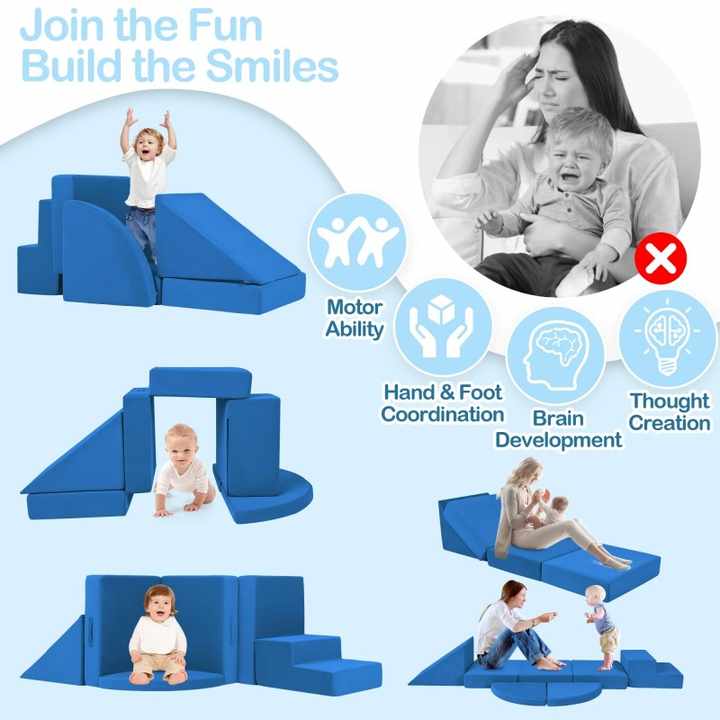 5pcs Toddler Play Ground Soft Safe Cube
