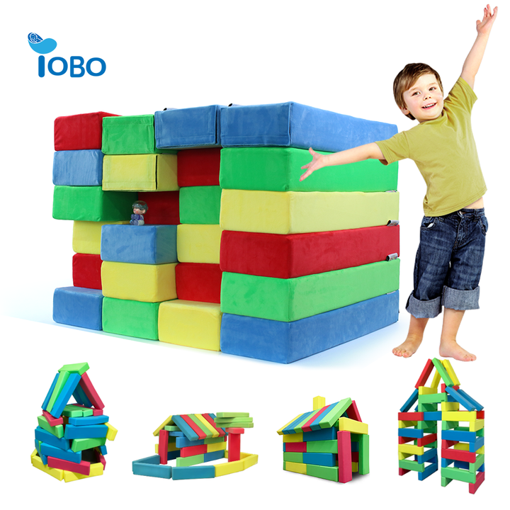 24 Modules Assorted Color Soft Foam Diy Building Blocks Toys