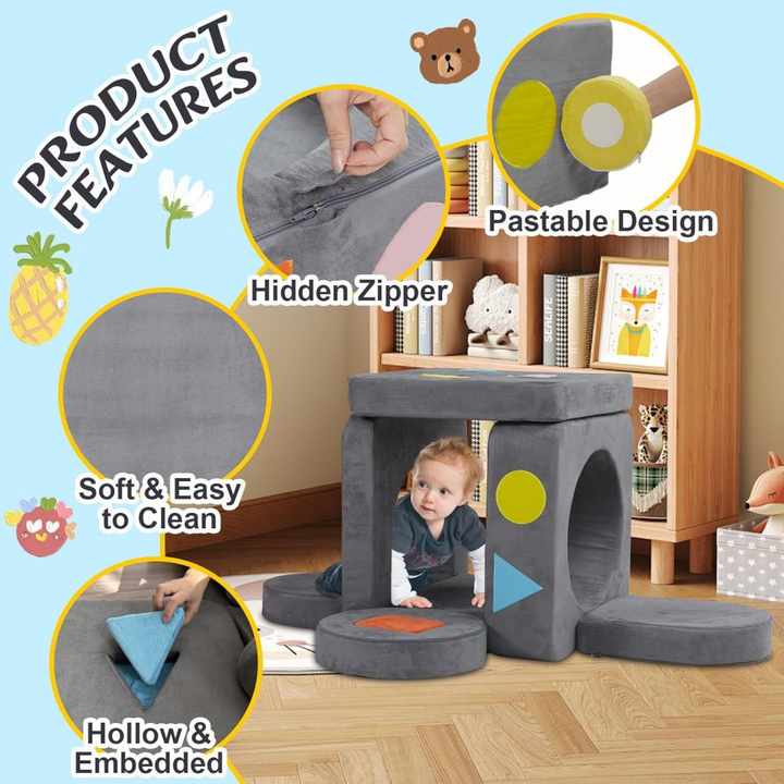 Kid's Combo Couch Playset - Enhances Cognition Play Gift