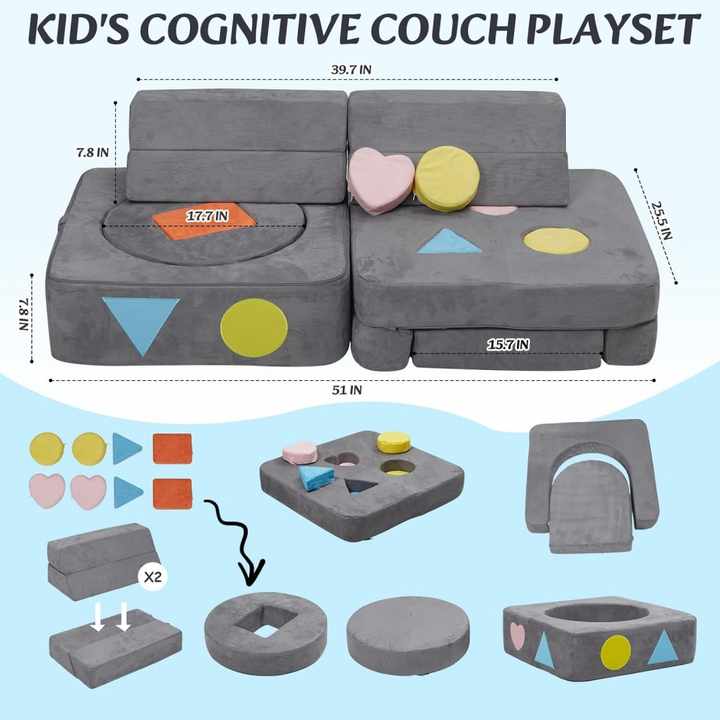 Kid's Combo Couch Playset - Enhances Cognition Play Gift
