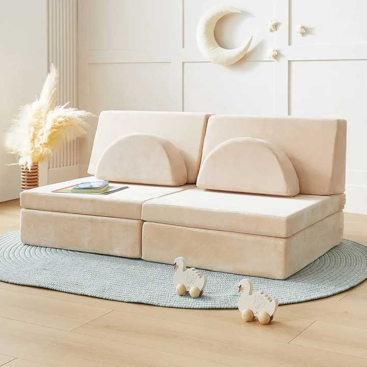 8-in-1 Transformable Foam Sofa - Boys and Girls DIY Blocks