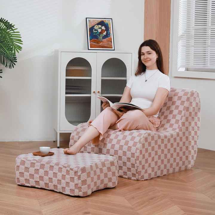High-density Sponge Tatami Lazy Sofa Couch with Vacuum Compression  Package