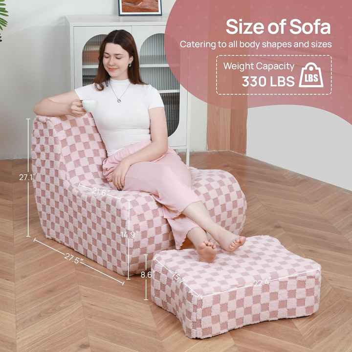 High-density Sponge Tatami Lazy Sofa Couch with Vacuum Compression  Package