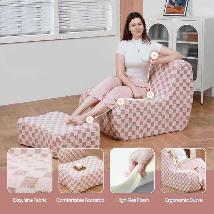 High-density Sponge Tatami Lazy Sofa Couch with Vacuum Compression  Package