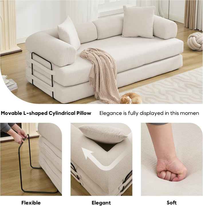 Compressed Corduroy Fabric Modular Sofa Set for Home Apartment Hotel Living Room
