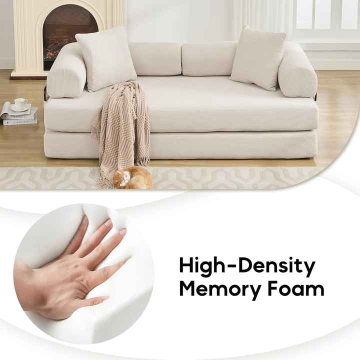 Compressed Corduroy Fabric Modular Sofa Set for Home Apartment Hotel Living Room