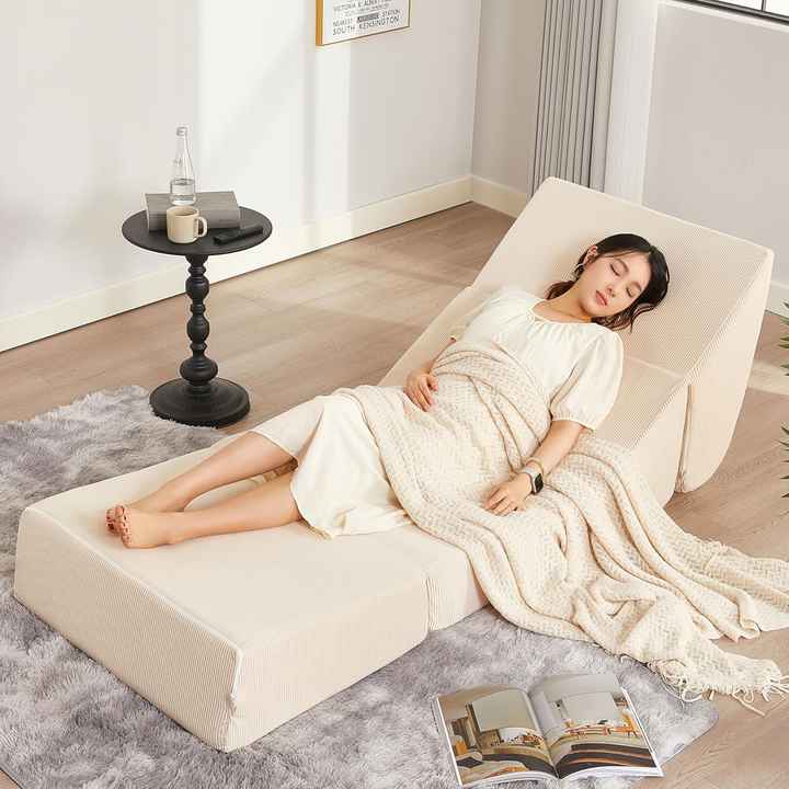 Convertible Folding Sofa Bed - Foam Futon Couch Sleeper