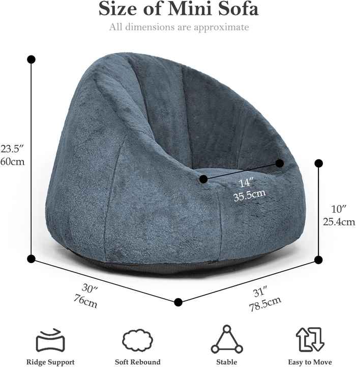 Kindergarten Kids Bean Bag Couch