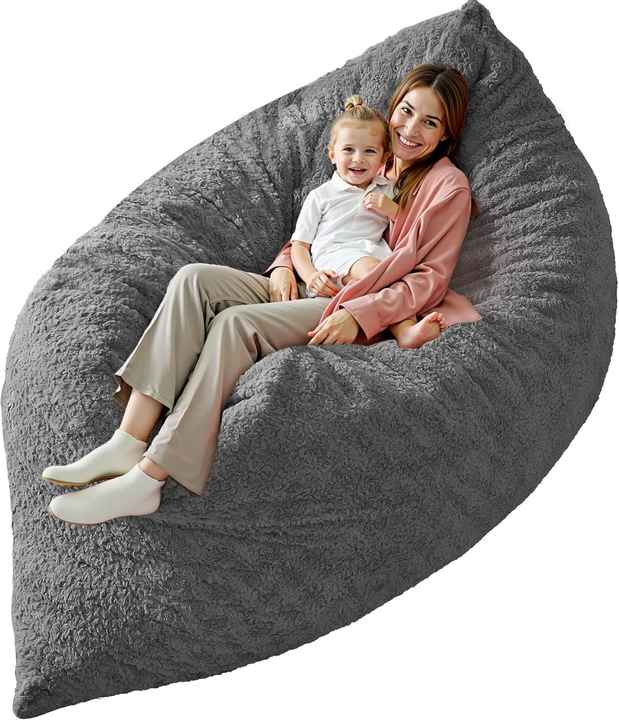 Oversized Foam Recliner Sofa Bed Lazy Bean Bag Couch