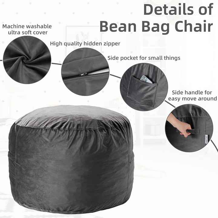Round Compression Single Lazy Sofa Beanbag Lounger