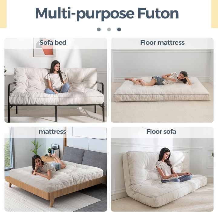 Shredded Memory Foam Sofa Bed and Floor Mattress