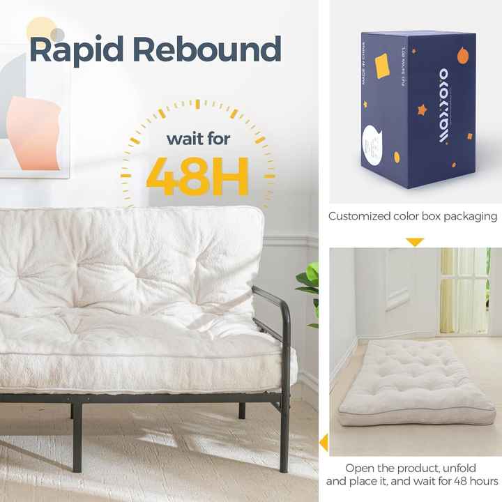 Shredded Memory Foam Sofa Bed and Floor Mattress