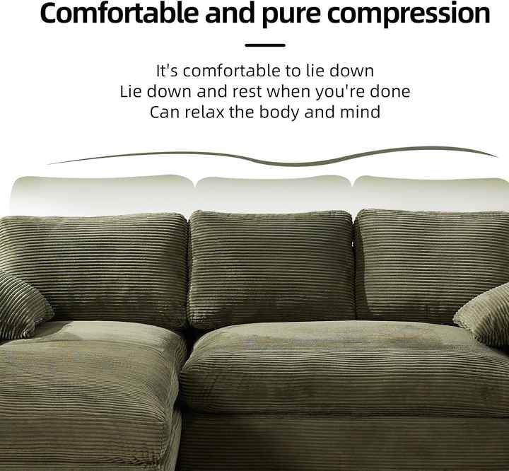 98" Living Room L Shape Modular Combination Sofa
