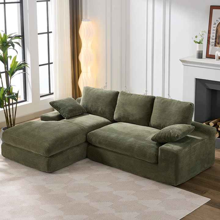 98" Living Room L Shape Modular Combination Sofa
