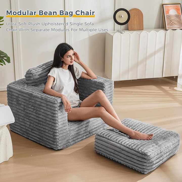 Compressed Foam Bean Bag Sofa Compress Couch