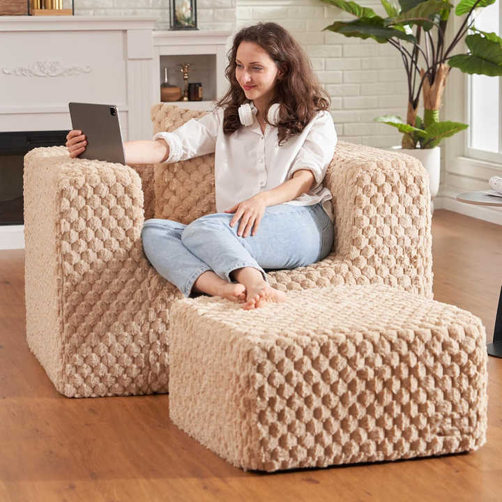 U Shape Soft Sofa Bed For Hotel Bedroom Balcony