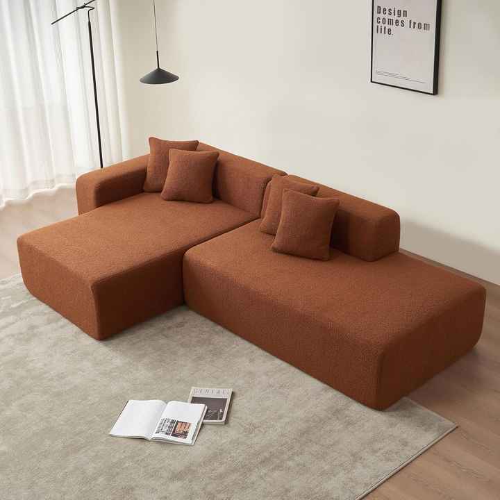 105" Living Room Modular Sectional Sofa Set