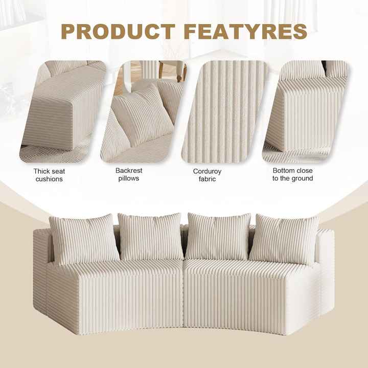 Living Room Modular Sectional Compressed Sofa