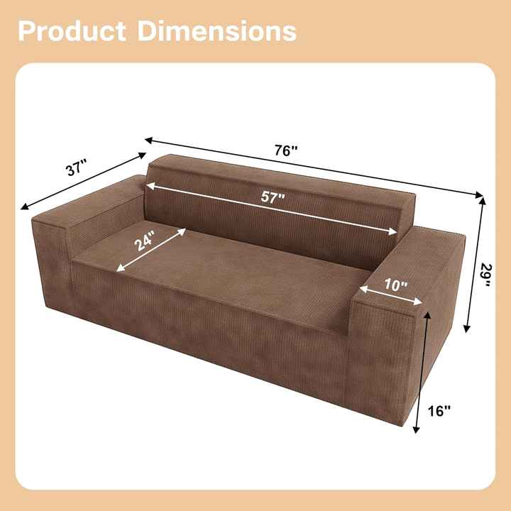 Home & Hotel Office Modular Sofa Set With Compressed Package