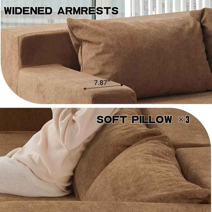 L Shaped Modular Sectional Sofa Set