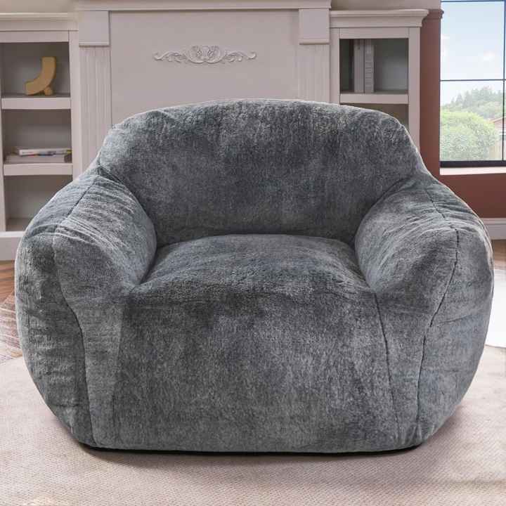 Lazy Comfy Single Sofa With Compressed Shredded Foam