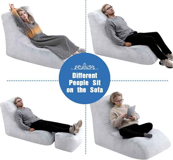 Foam Bean Bag Lounge For Apartment Bedroom Balcony
