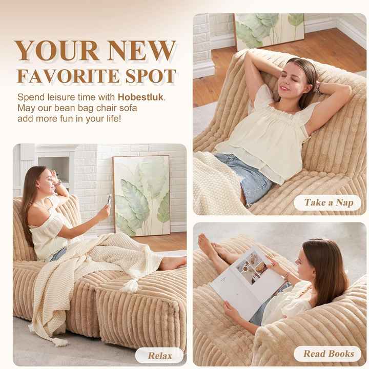 High Density Foam Convertible Lounger Sofa Chair