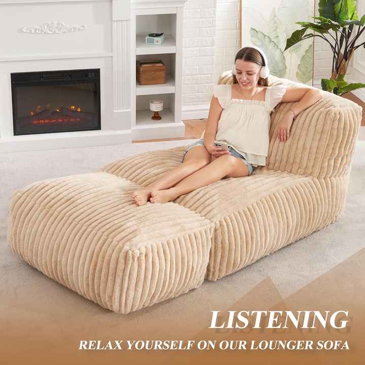 High Density Foam Convertible Lounger Sofa Chair