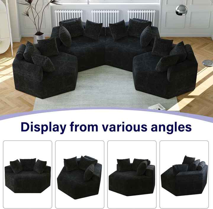 Hexagon Compress Sleeper Sofa Bed