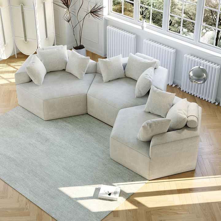 Hexagon Compress Sleeper Sofa Bed