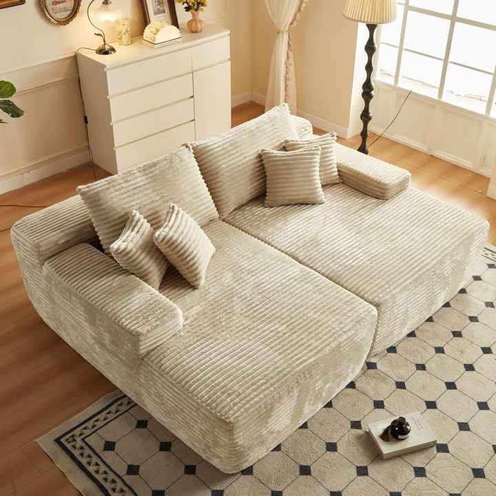 Oversized Modular Sectional Sofa Bed With Vacuum Compressed Package
