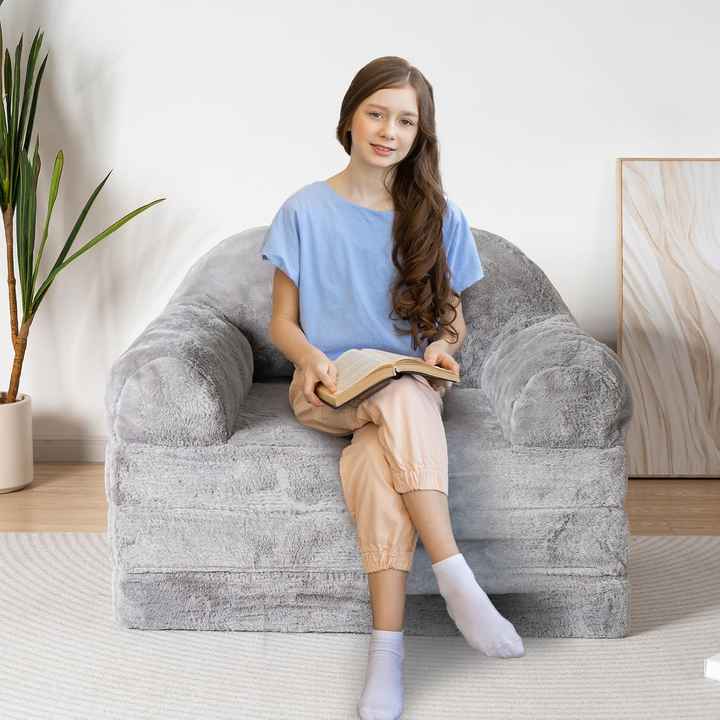 Vacuum Compressed Folding Beanbag Chair