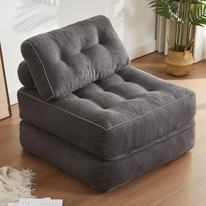 Modern Foldable Futon Sofa Couch Bed