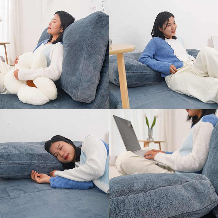 Folding Matress Sofa With Removable Washable Cover & Shredded Foam Filling