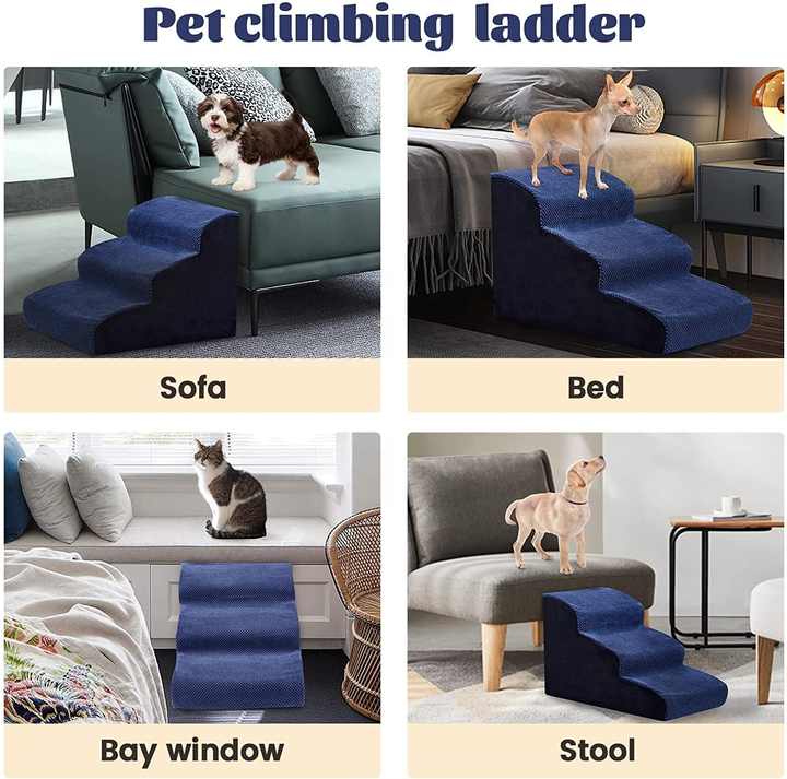 3 Layers Compress Foam Dog Ramp Pet Stairs