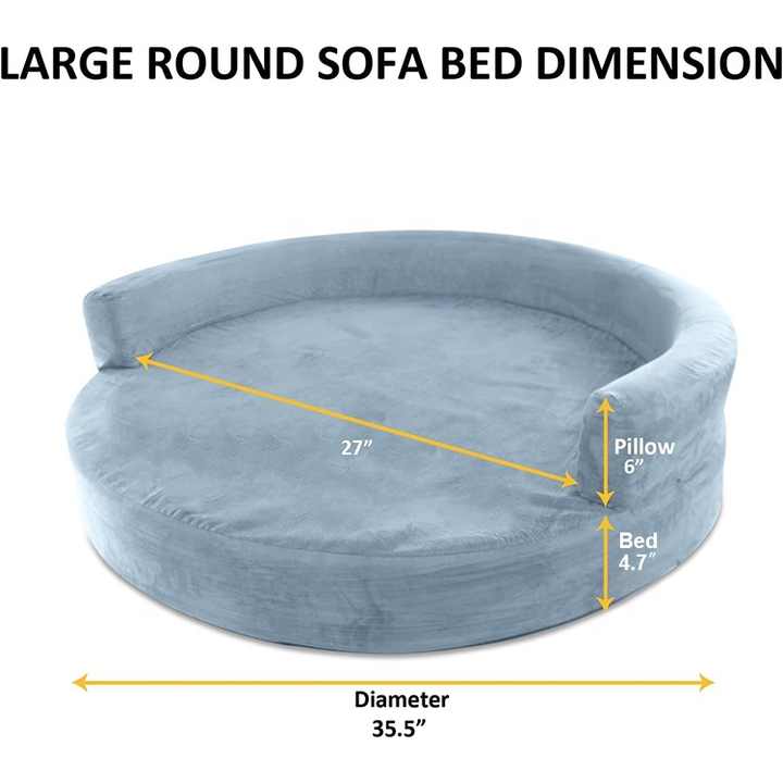 Non-slip Bottom Soft Pet Sofa Cushioned Dog Bed Pet Lounge Doggy Puppy Plush Dog Couch