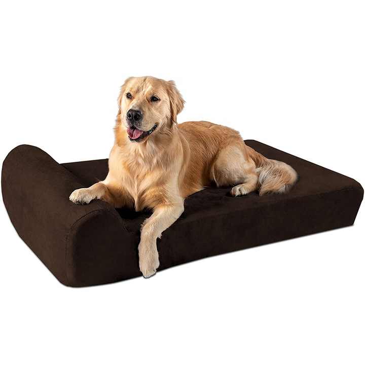 Luxury Large Waterproof Washable Pet Dog Bed with Soft Thick Memory Foam for Dogs and Cats